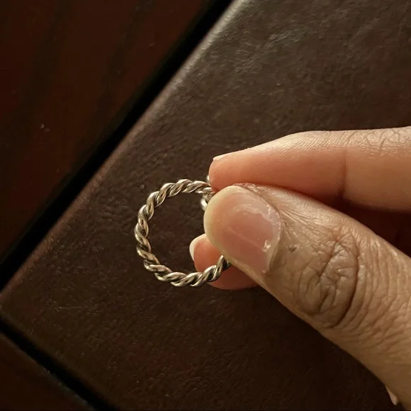 Pandora Mother of Pearl Ring & Band - Picture 6 of 8